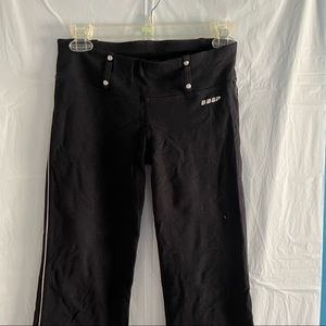 Black Sporty Flared Pants